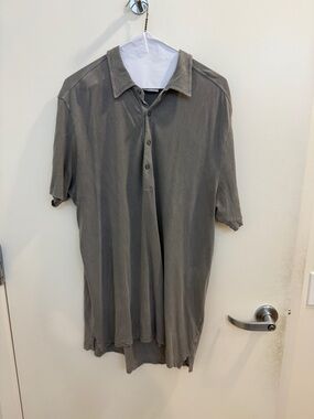 Crossley Men's Faded Gray Short-Sleeve Polo